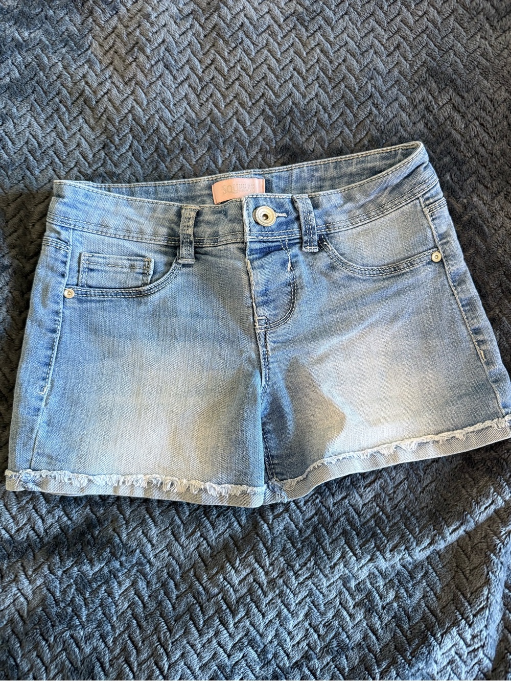 Girl’s Squeeze Light Blue Denim Shorts-Size 10